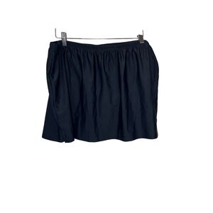 Black‎ Swim Skirt 18W Plus Size Built In Brief Modest Swimwear Quick Dry